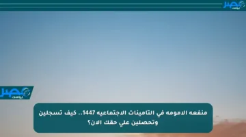 منفعة الأمومة في التأمينات الاجتماعية 1447.. كيف تسجلين وتحصلين على حقك الآن؟